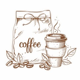 复古咖啡豆袋研磨器具组合