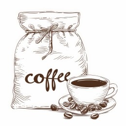 复古咖啡豆袋研磨器具组合