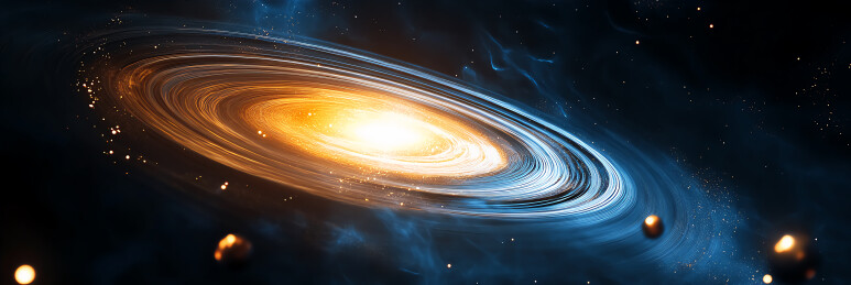 抽象太空漩涡螺旋科技感背景