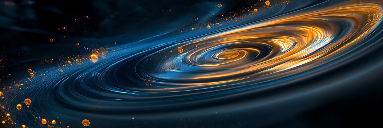 抽象太空漩涡螺旋科技感背景