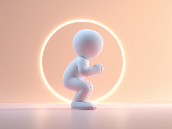 深蹲3d人物