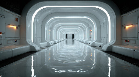 未来科技感室内空间设计