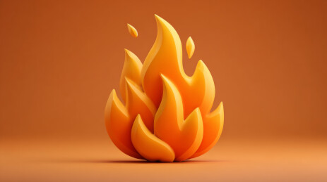 热情活力的火焰标志