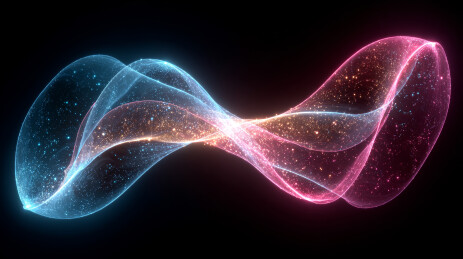 宇宙中的星云无限邂逅