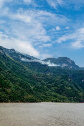 中国重庆巫山县长江巫峡秀丽风光