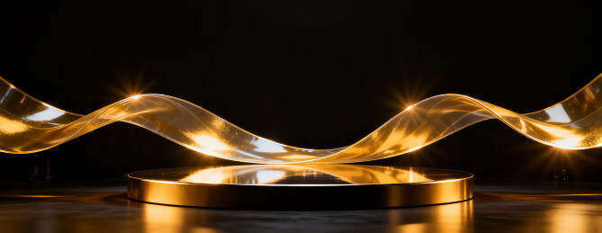 金色抽象电影胶片节日背景