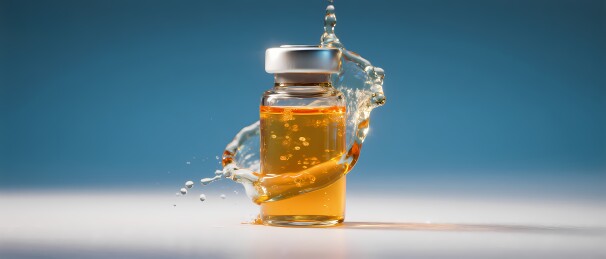 瓶中液体飞溅瞬间