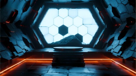 未来科技舱内景