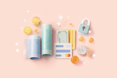 金融安全与财富管理的可视化元素展示