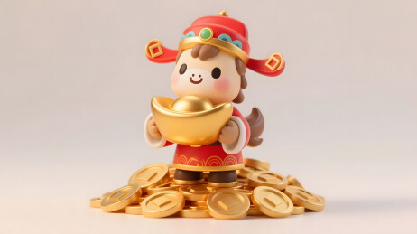 财神小马公仔带来财运吉祥