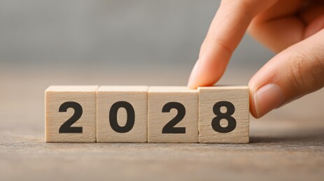 木色2028数字方块桌面调整静物摄影高