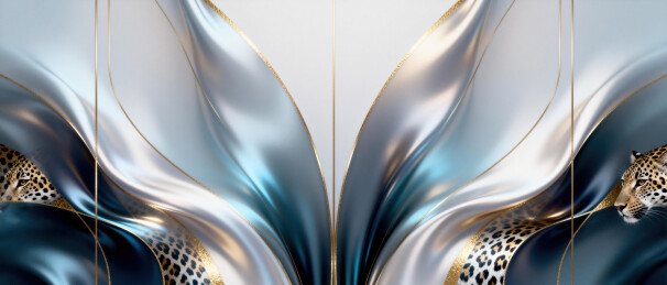 豹纹丝绸流体背景