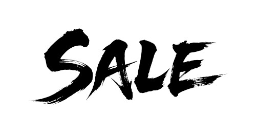 SALE矢量书法手写毛笔字