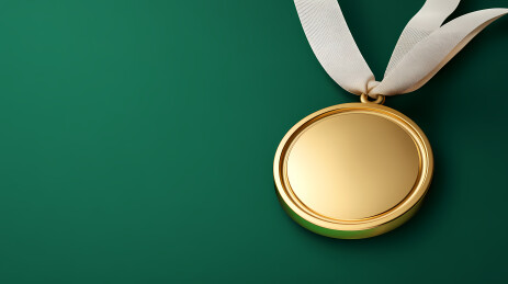 金牌奖章背景