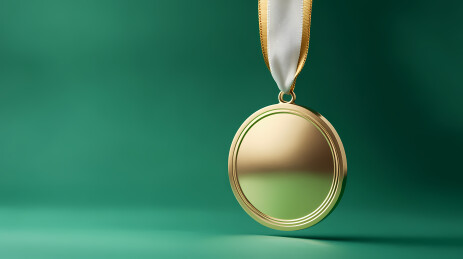 金牌奖章背景