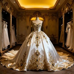 洛可可式婚纱礼裙