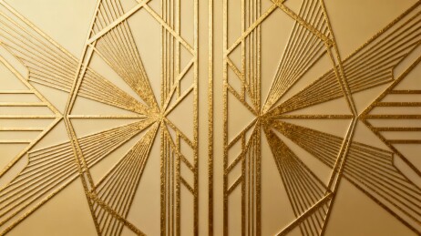 金色几何图案装饰背景