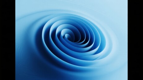 蓝色螺旋波纹图案