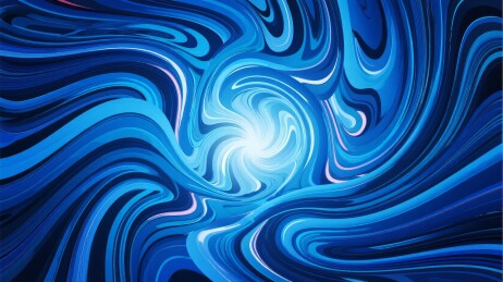 蓝色漩涡抽象图案