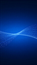 深蓝流光粒子波纹背景