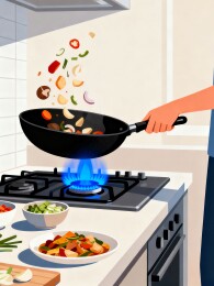 烹饪食物锅具烹饪过程