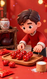 糖葫芦糖人春节活动