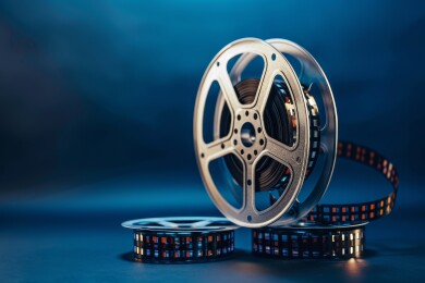 电影胶片卷轴静物摄影