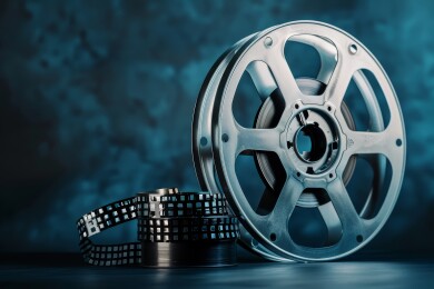 电影胶片卷轴静物摄影