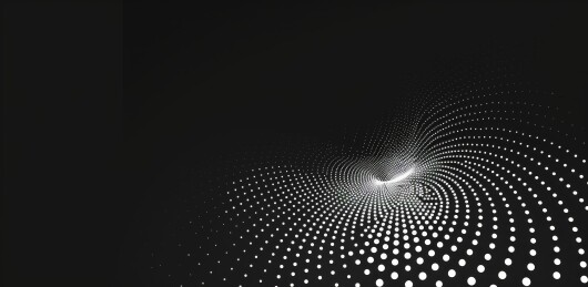 黑白点状波浪抽象图案