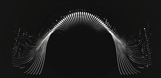 黑白点状波浪抽象图案