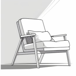 简约单人沙发椅