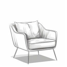 简约单人沙发椅