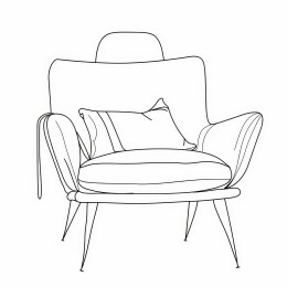 简约单人沙发椅