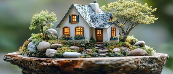 微缩小屋森系装饰场景