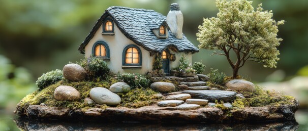 微缩小屋森系装饰场景