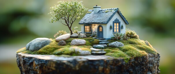 微缩小屋森系装饰场景
