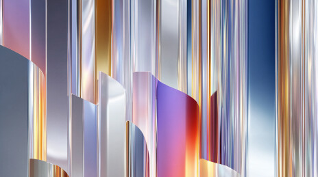 多彩渐变立体条纹抽象艺术背景