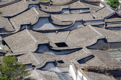俯瞰福州三坊七巷古建筑群