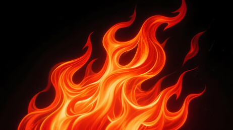 炽热火焰的动态之美