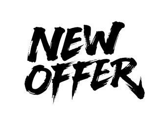 新价格折扣营销优惠书法毛笔字