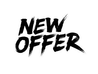新价格折扣营销优惠书法毛笔字