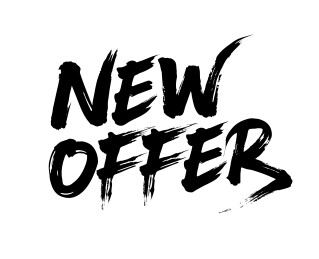 新价格折扣营销优惠书法毛笔字