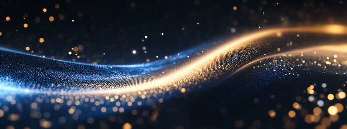 夜空穿梭的光束轨迹科技背景