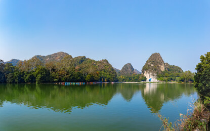 广西柳州市龙潭公园山水景观