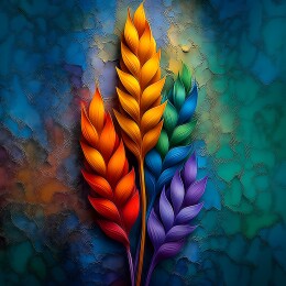 彩穗簇绽幻境织绚柔光韵