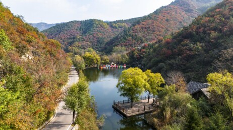 山东九如山秋景风光