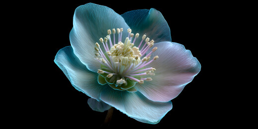 一朵全息铁筷子花