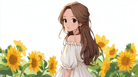 向日葵和女孩