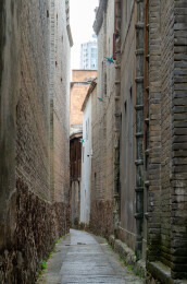 福州上下杭狭窄古旧小巷通道