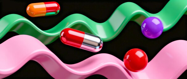 曲线胶囊创意装饰背景